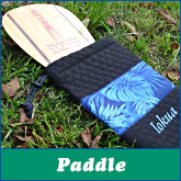 Outrigger canoe covers, SUP, outrigger and dragon boat paddle bags.