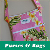 Kailani purses and reuseable totebags for those trips to the store.