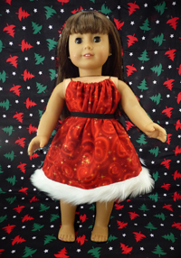 Doll Christmas Dress